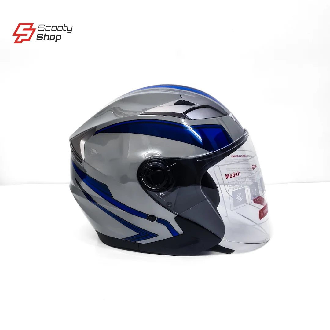Casque TNN Demi - Gris/Bleu