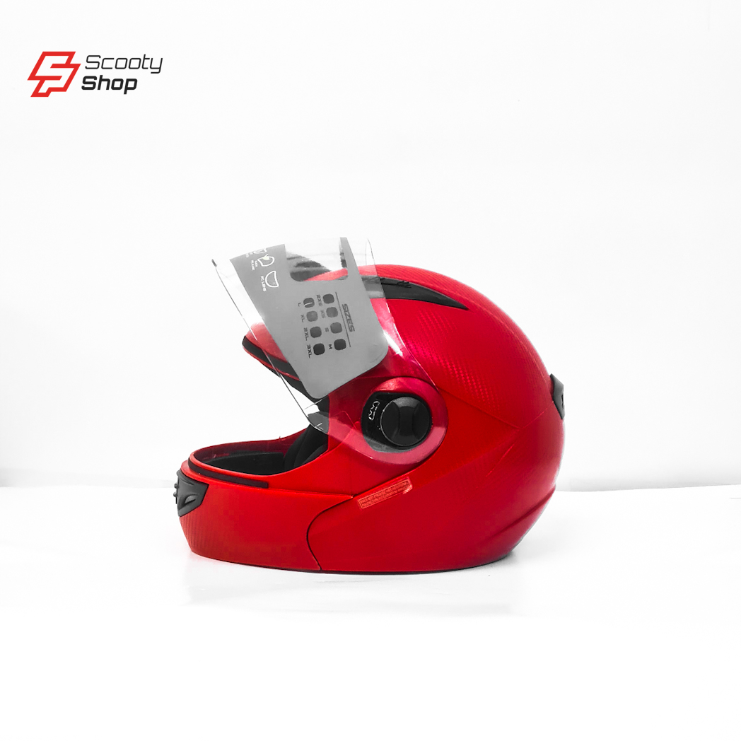 Casque AeroStar Carbon+ Intégrale Réglabe - Rouge