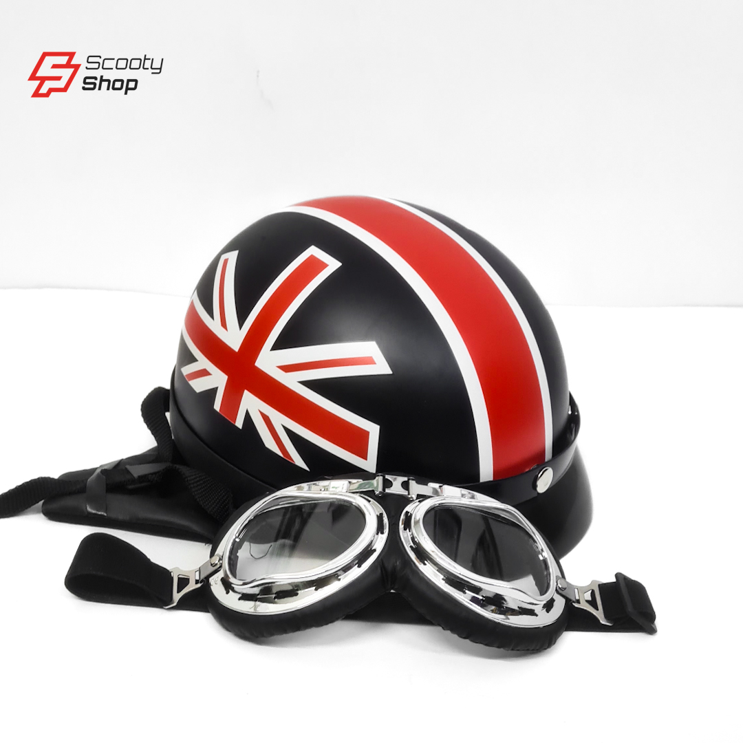 Casque Demi Cuir - Avec Lunette - Britagne