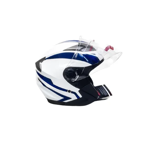 Casque TNN Demi - Blanc/Bleu