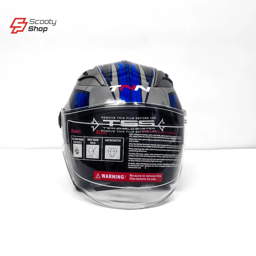 Casque TNN Demi - Gris/Bleu