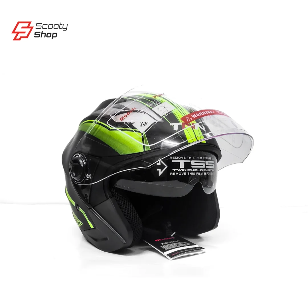 Casque TNN Demi - VERT PISTACHE/NOIR
