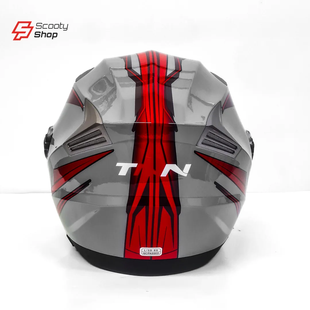 Casque TNN Demi - Gris/Rouge