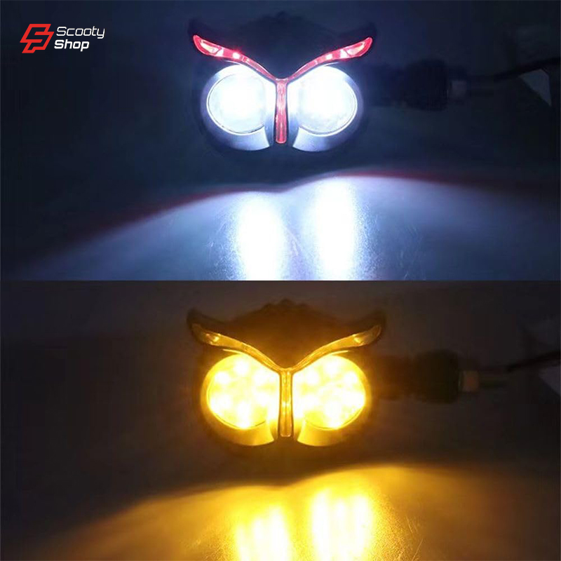 Cligneton LED Chouette pour moto