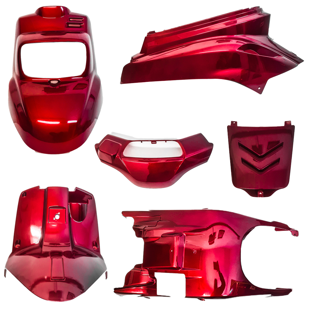 Carénage Booster 5 Complet - Rouge Bordeaux