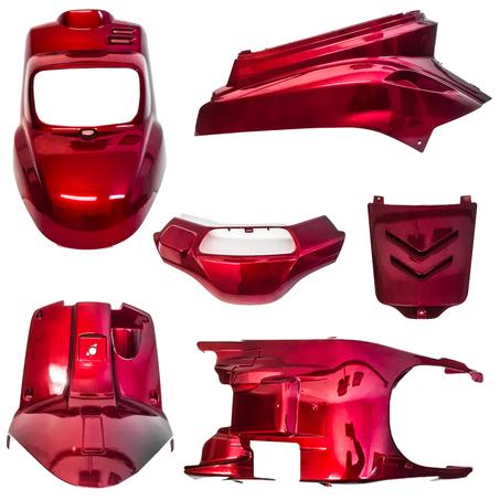 Carénage Booster 5 Complet - Rouge Bordeaux