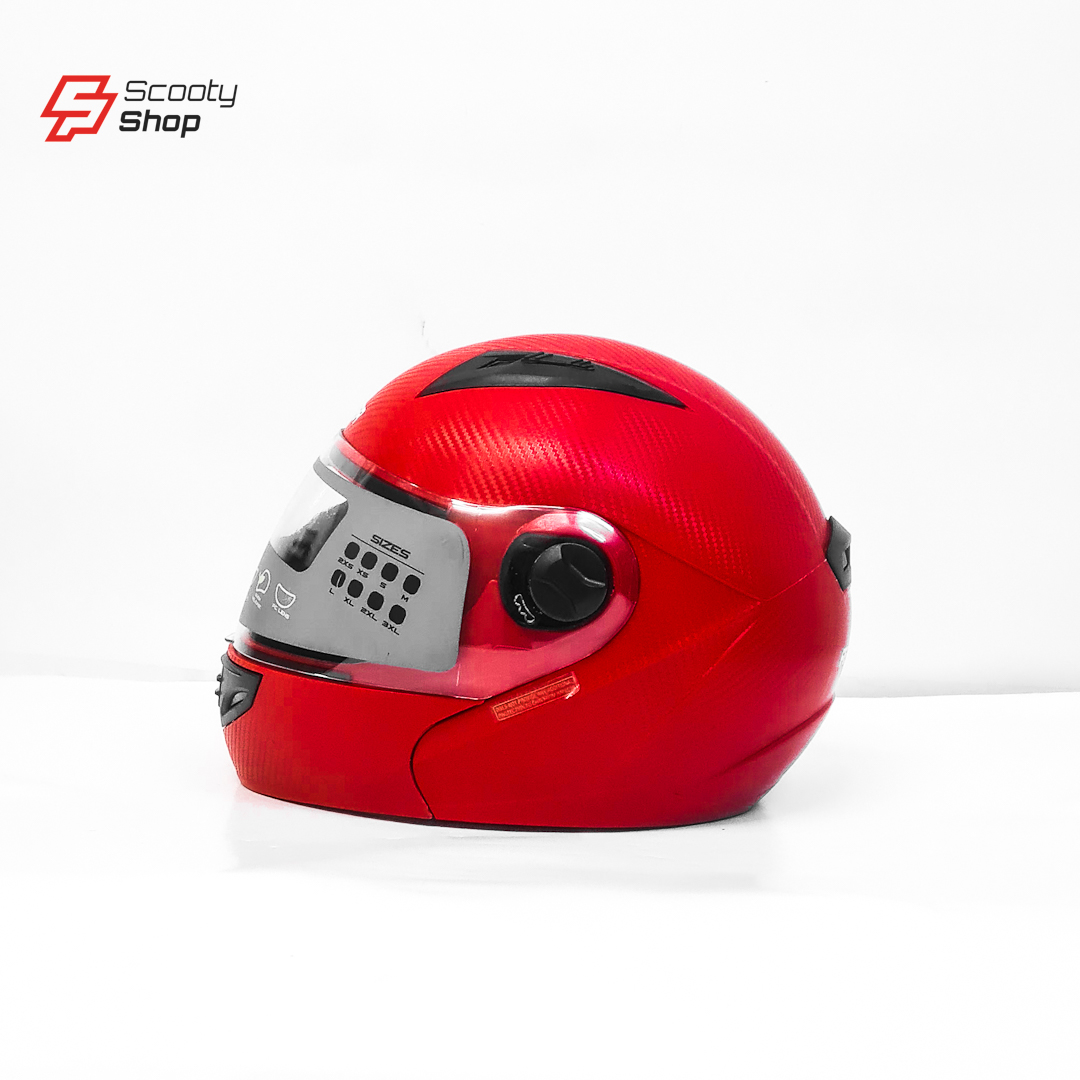 Casque AeroStar Carbon+ Intégrale Réglabe - Rouge