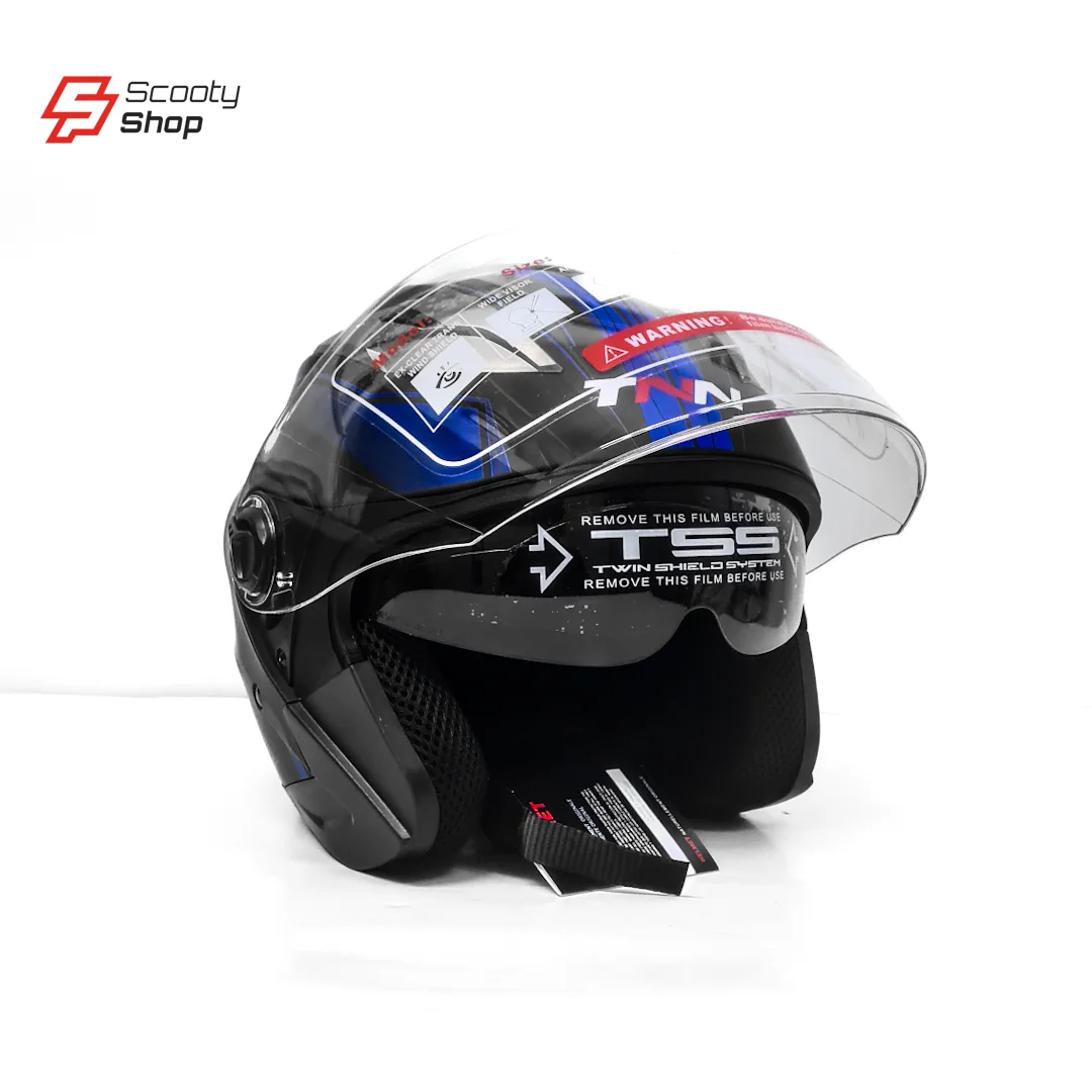 Casque TNN Demi - Noir/Bleu