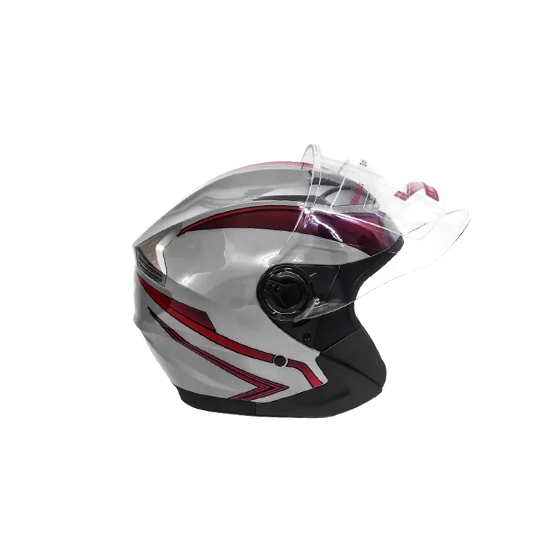 Casque TNN Demi - Gris/Rouge