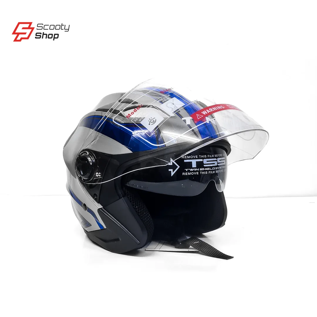 Casque TNN Demi - Gris/Bleu