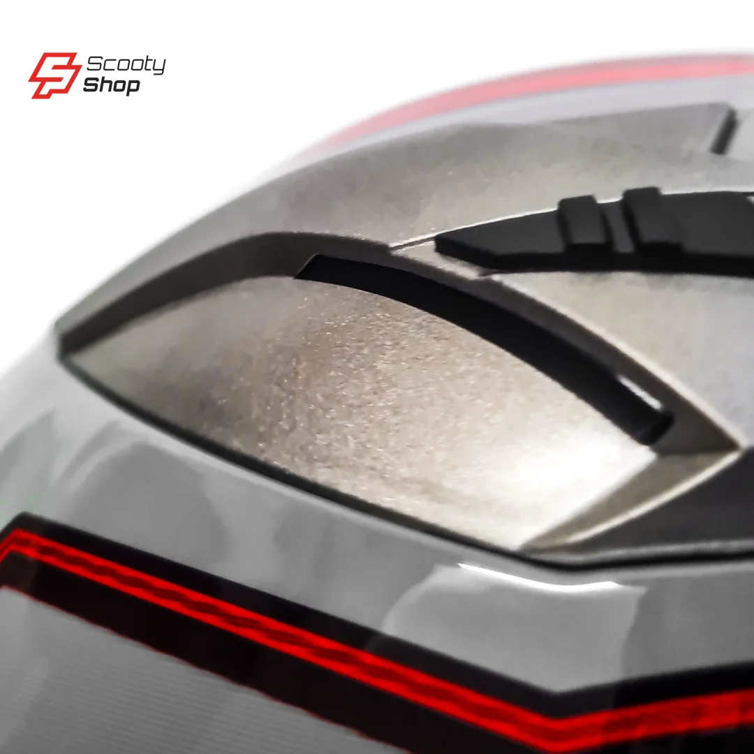 Casque TNN Demi - Gris/Rouge