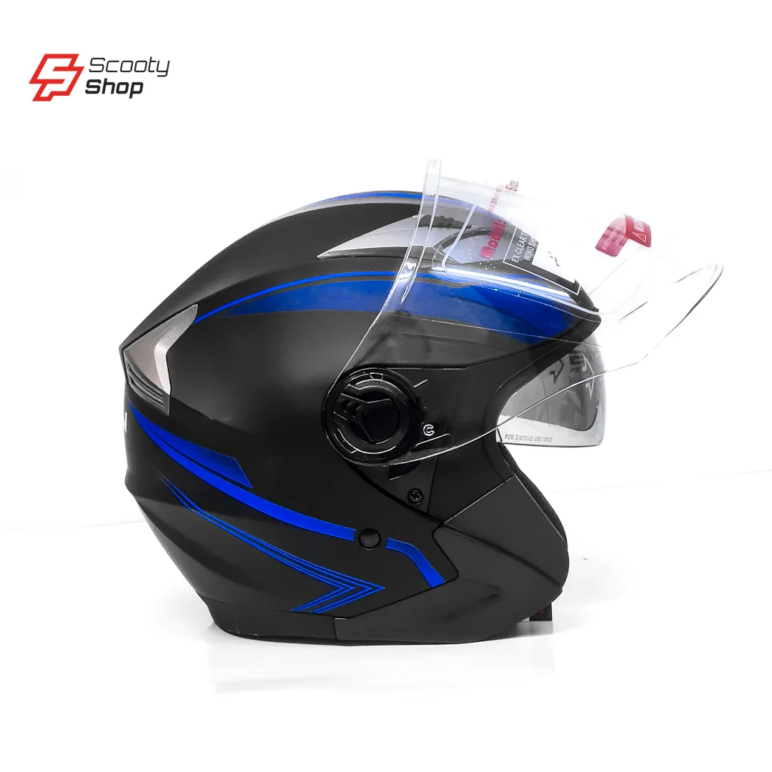Casque TNN Demi - Noir/Bleu