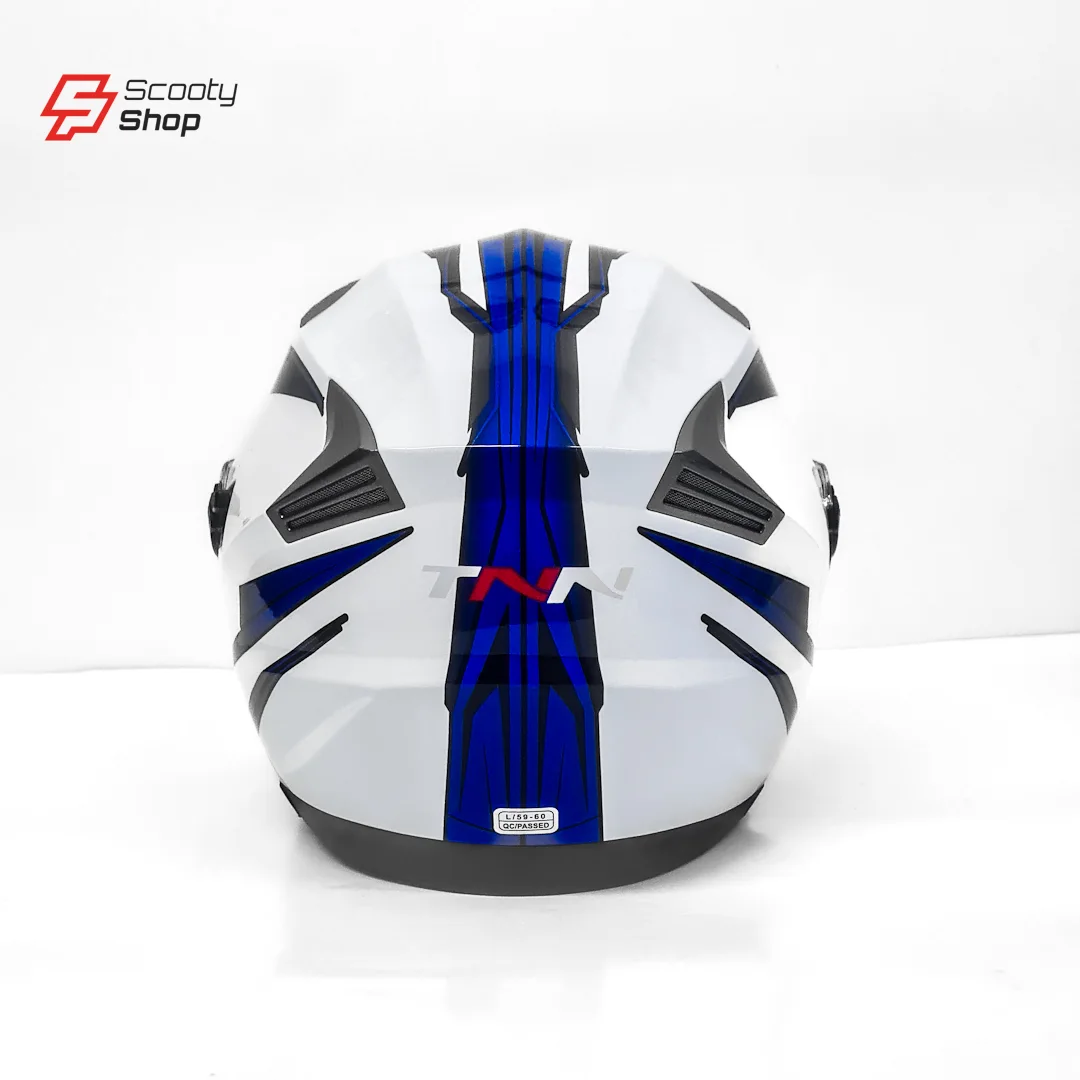 Casque TNN Demi - Blanc/Bleu