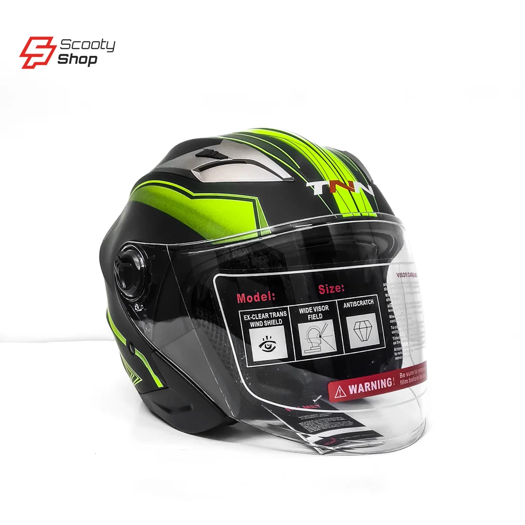 Casque TNN Demi - VERT PISTACHE/NOIR