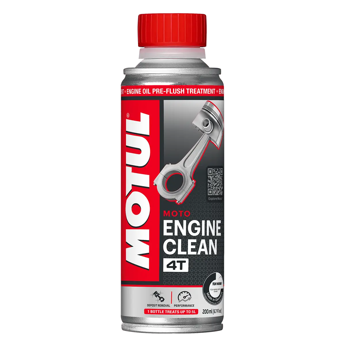 Nettoyant Moteur Avant Vidange - Additif Curatif pour Moteurs 4 Temps - Réduction Usure et Consommation - Amélioration Performances - Engine Clean Moto - 200 ML