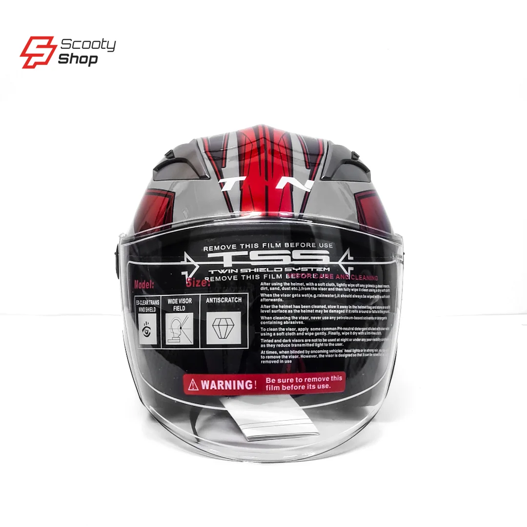 Casque TNN Demi - Gris/Rouge