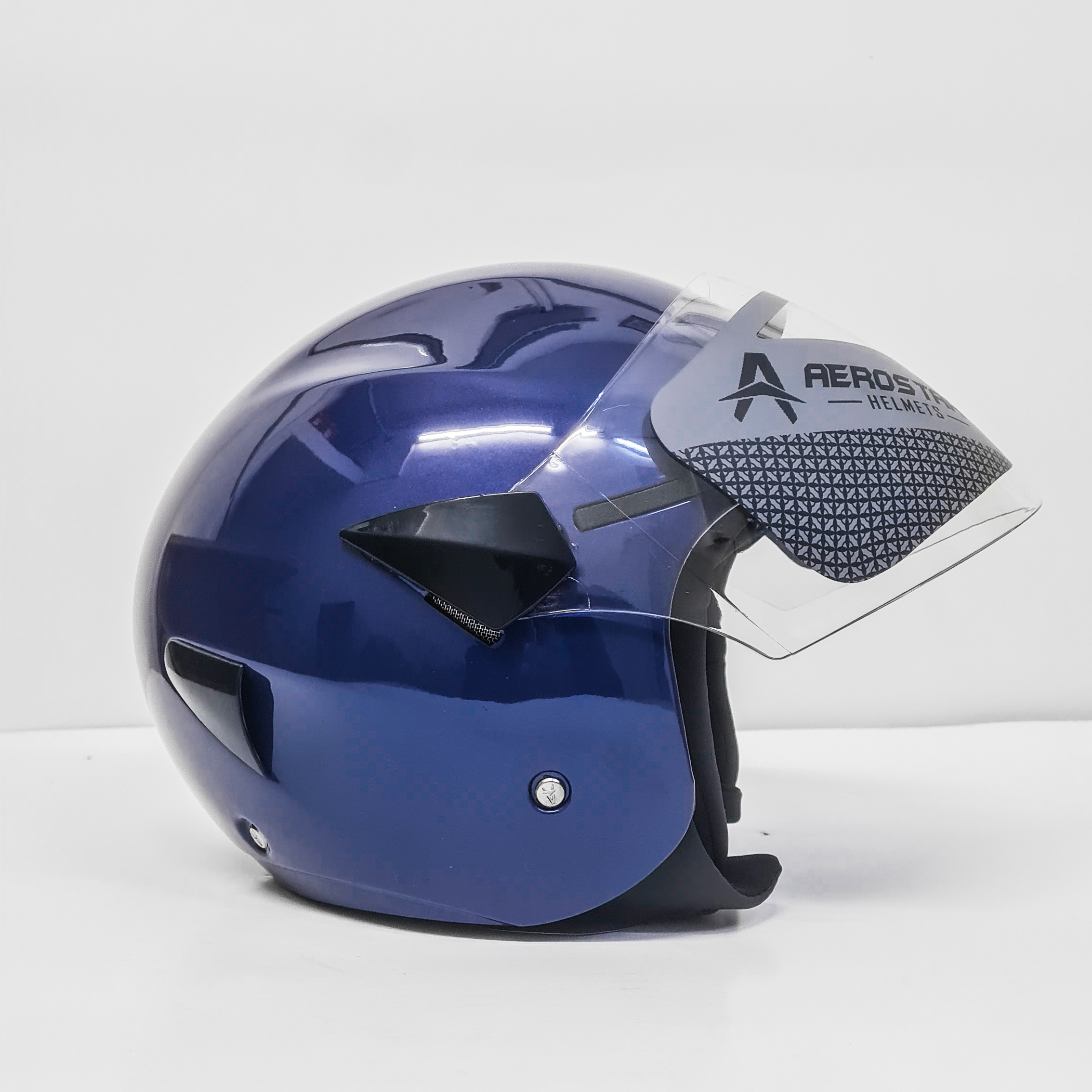 Casque Demi Flo Plein - Bleu