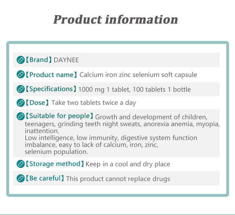 Capsule Fer, Zinc, Fer, Sélénium