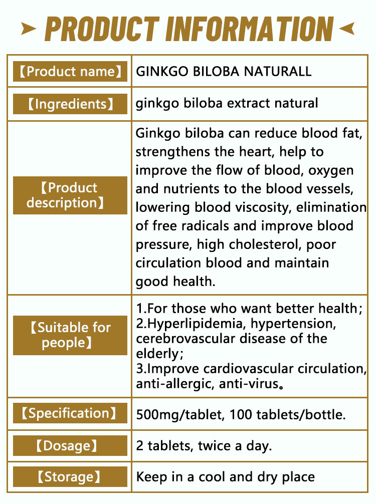 Capsule de Gingko Biloba