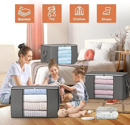 مجموعة أكياس التخزين 90 L Large Storage Bag