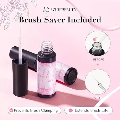 مجموعة AZUREBEAUTY 3 Pcs Gel Nail Glue هي مجموعة من الغراء الشفاف للأظافر