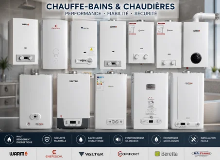 CHAUFFE-BANS--CHAUDIERES