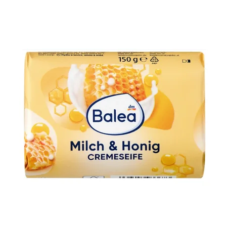 Seifenstück, Cremeseife Milch Honig, 150 g
