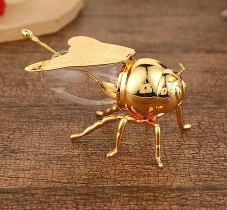 وعاء العسل الفاخر بشكل النحلة