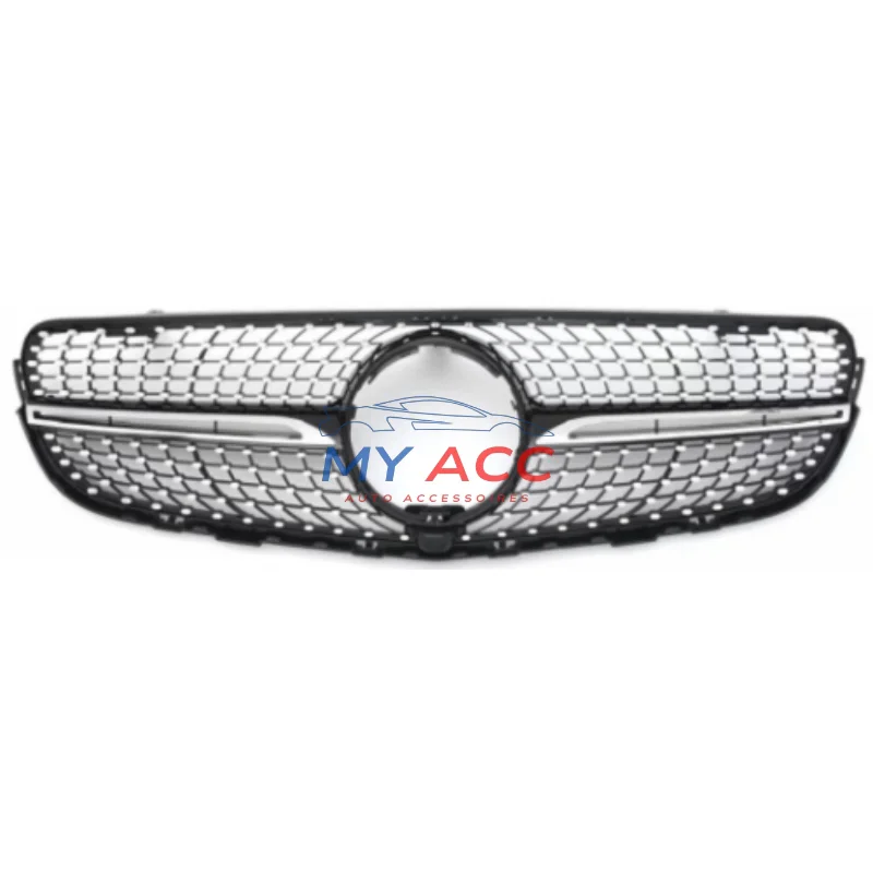 Calandre Mercedes GLC W253 (2015-2019) - Style Diamant Noir