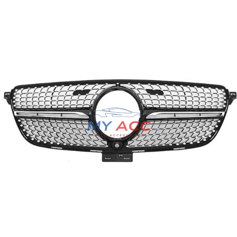 Calandre Mercedes GLE W166 (2016-2019) - Style Diamant Noir