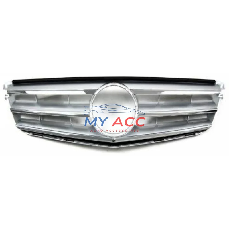 Calandre Mercedes Classe C W204 - Style Sport Argent & Chrome