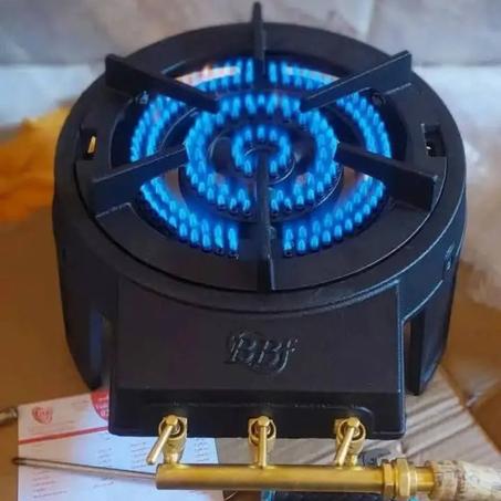 "موقد غاز فولاذي ثلاثي الفوهات BBF200 – بوتان/بروبان"