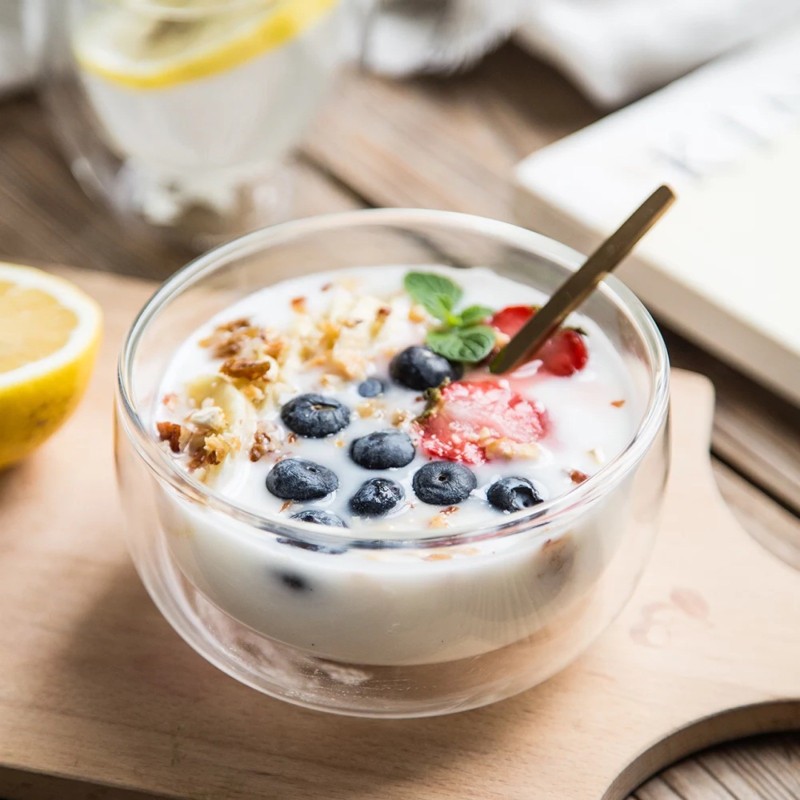 🥣 Ensemble de 6 bols en verre double paroi