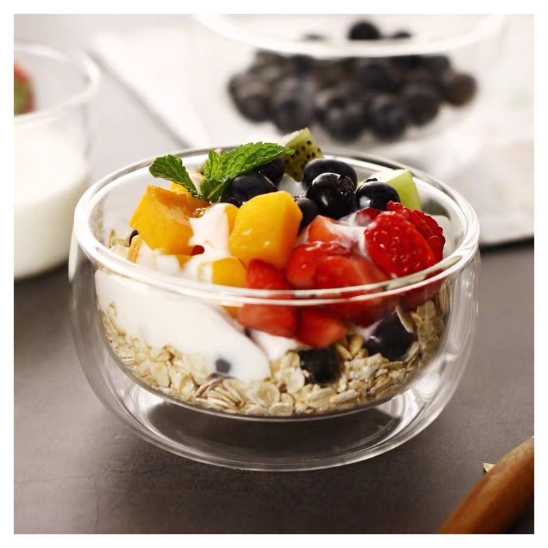 🥣 Ensemble de 6 bols en verre double paroi