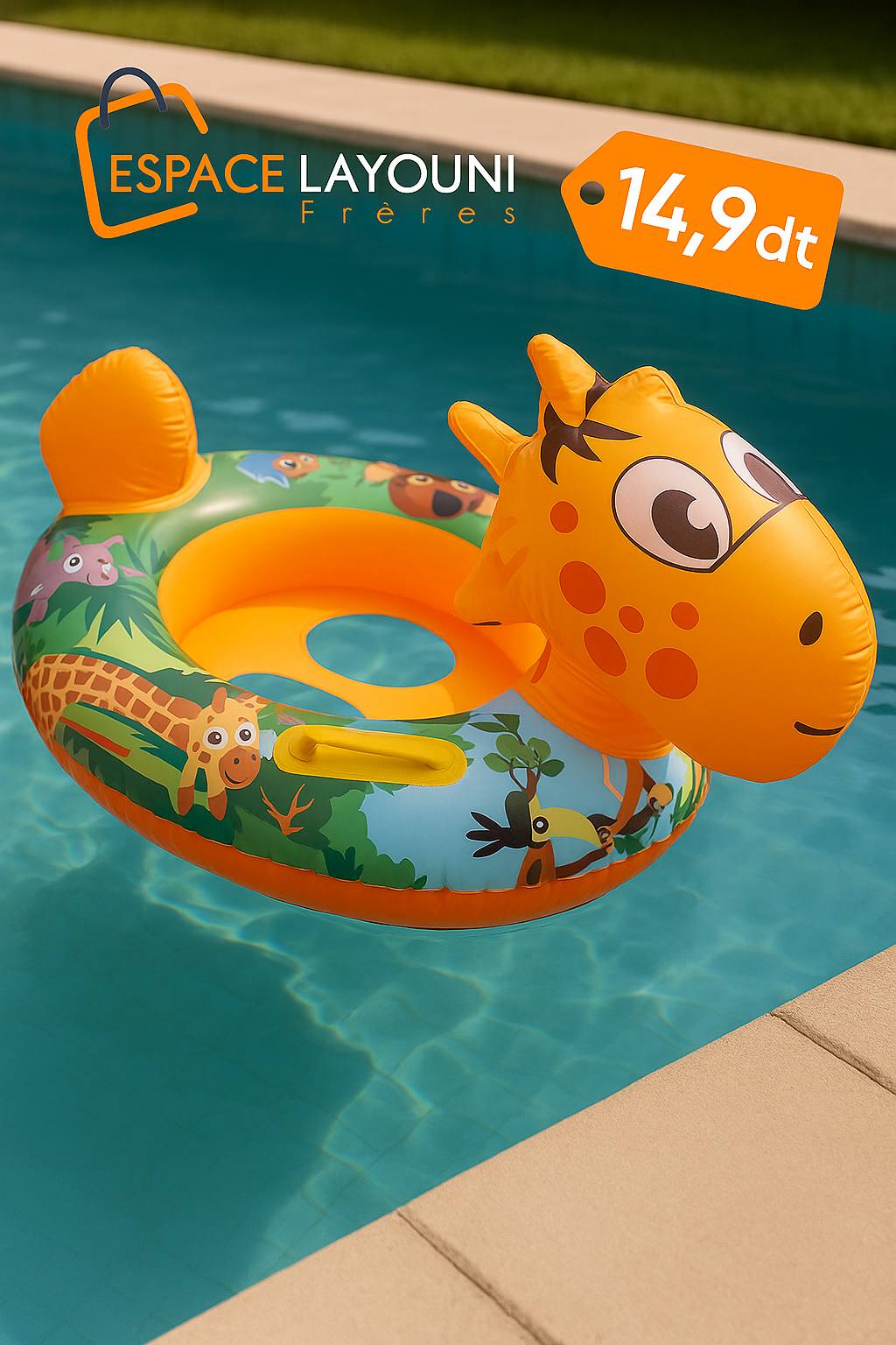 Bouées Gonflables Animaux pour Bébé – Modèles Variés 🌈