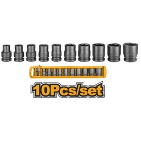 Ingco Jeu de douilles à choc