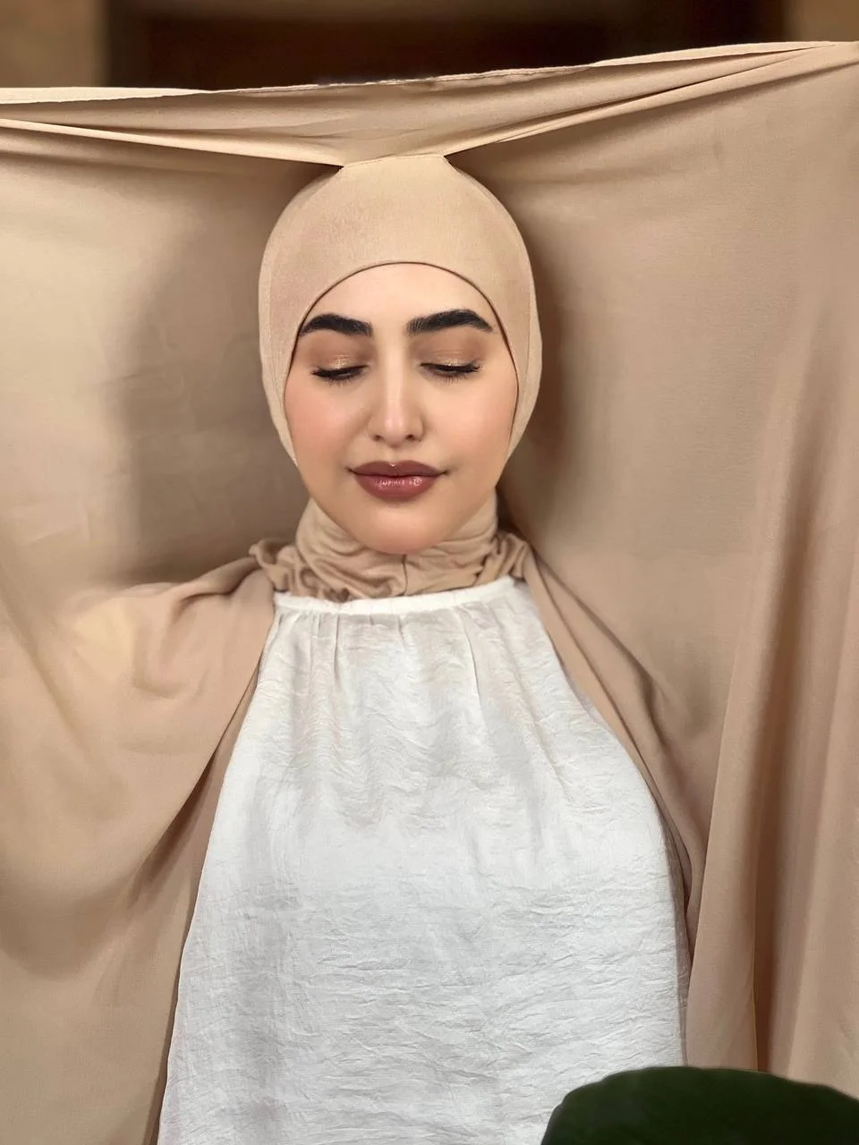 حجاب بالبوني (بيج)