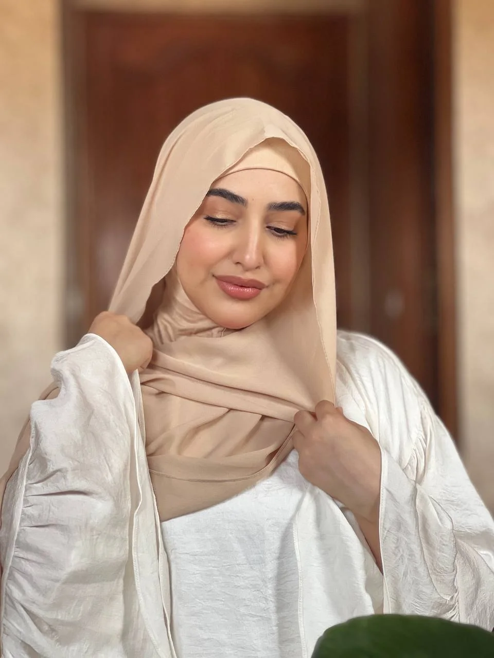 حجاب بالبوني (بيج)