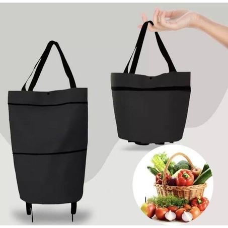 Sac de courses pliable avec roulettes, sacs d