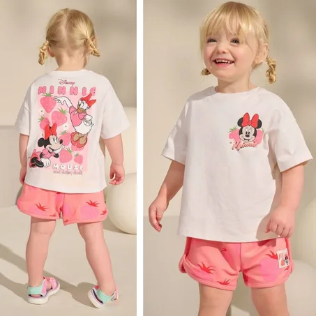 💮2025 طقم للبنات موضة الصيف MINNIE ROSE 💮