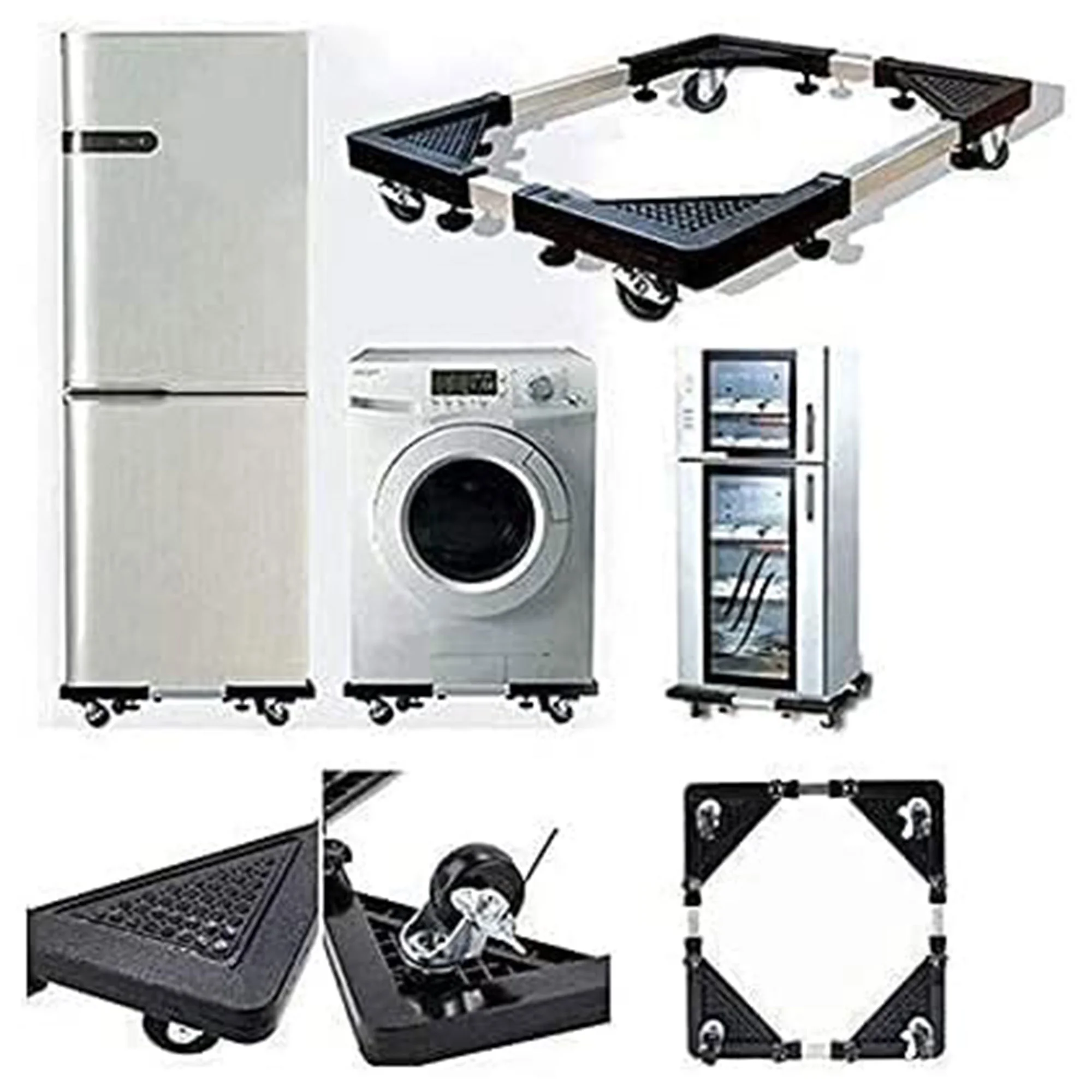 • قاعدة متحركة للغسالة الكهربائية مقاس 56*56