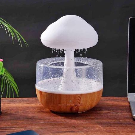 مرطب الهواء السحابي إضاءة بـ 7 ألوان، قابل للشحن