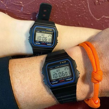 Montre Casio F91W Black Résine