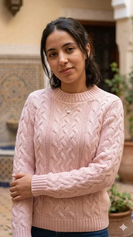 تريكو كاشمير غوز (Rose) دافي وأنيق - فحال الجديد