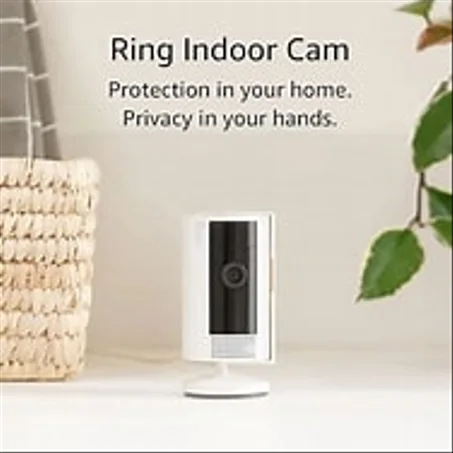 Ring Indoor Cam, Home or business security in 1080p HD video, White