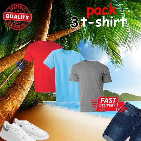 pack 3 t-shirt