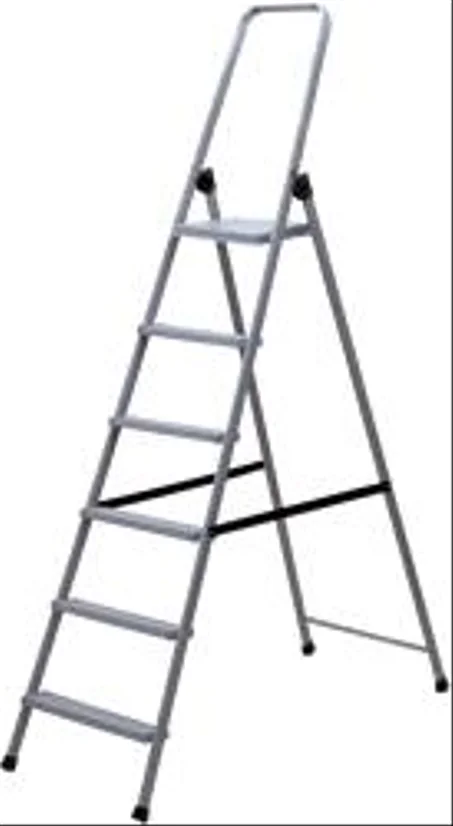 Escabeau 6 marches en acier