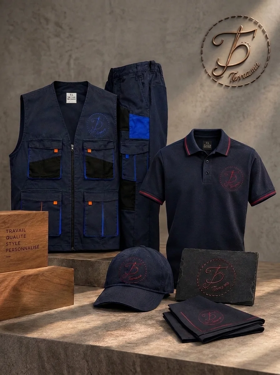 Tenue Professionnelle Personnalisée – Broderie & DTF  Premium
