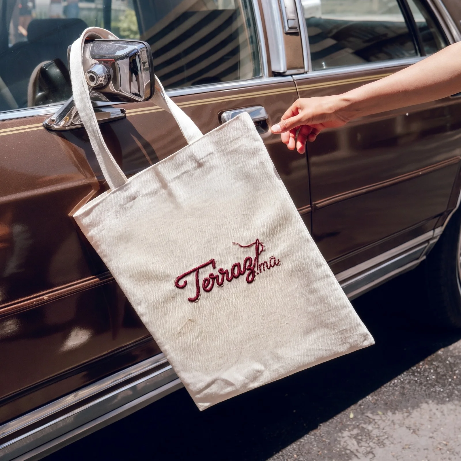 Terraz MA – Embroidered Canvas Tote Bag