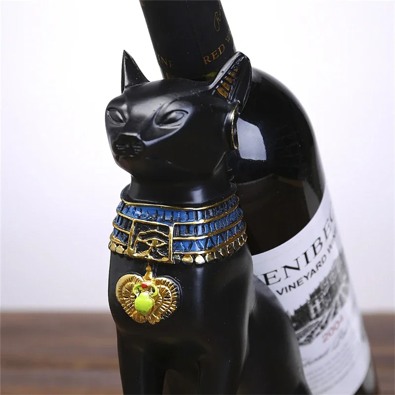 Resin Egypt Art Wine Rack Holders Decor